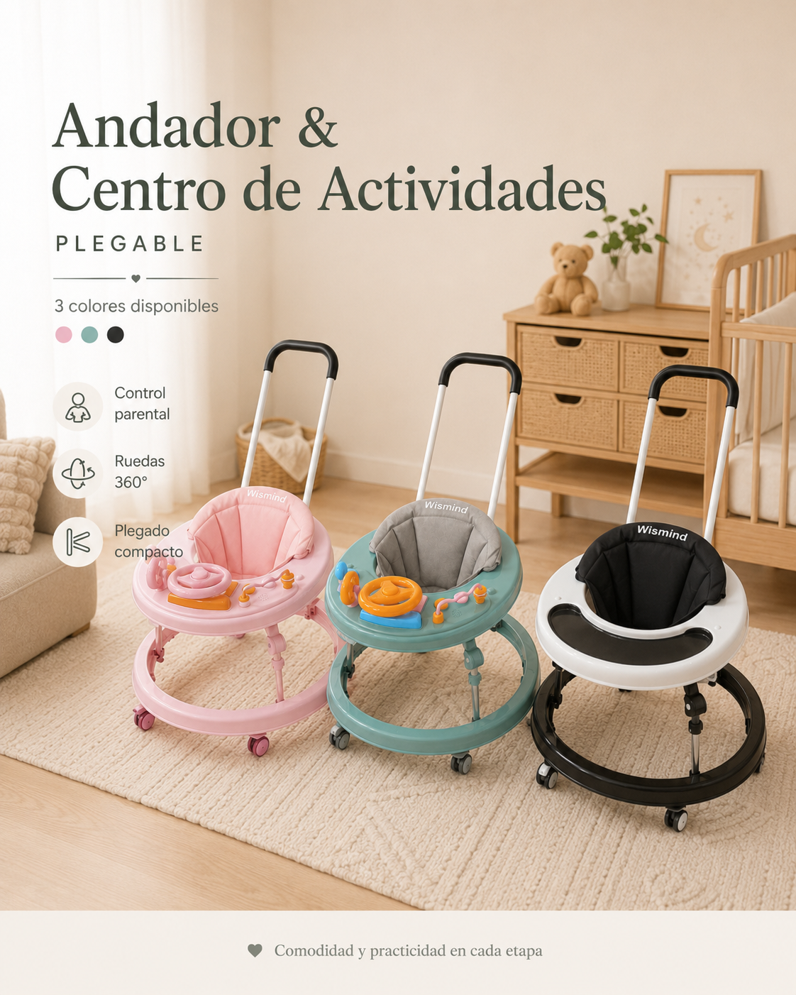 ANDADOR DE BEBÉ MUSICAL