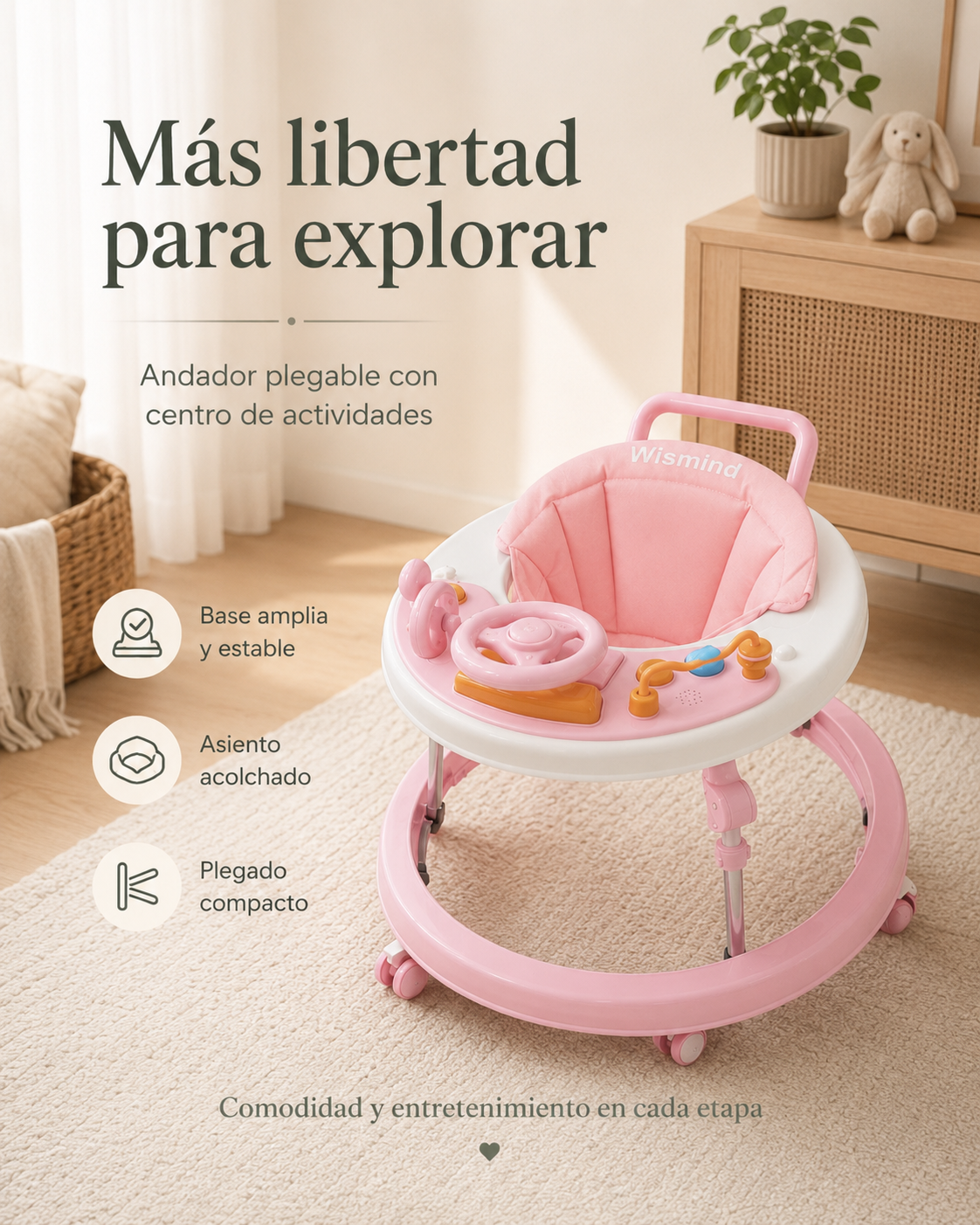 ANDADOR DE BEBÉ MUSICAL