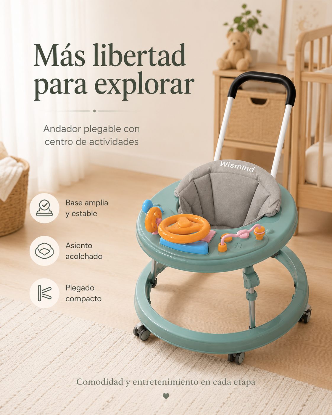 ANDADOR DE BEBÉ MUSICAL