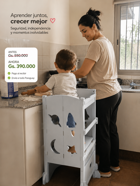 TORRE DE APRENDIZAJE PEGABLE PARA NIÑOS👶✨