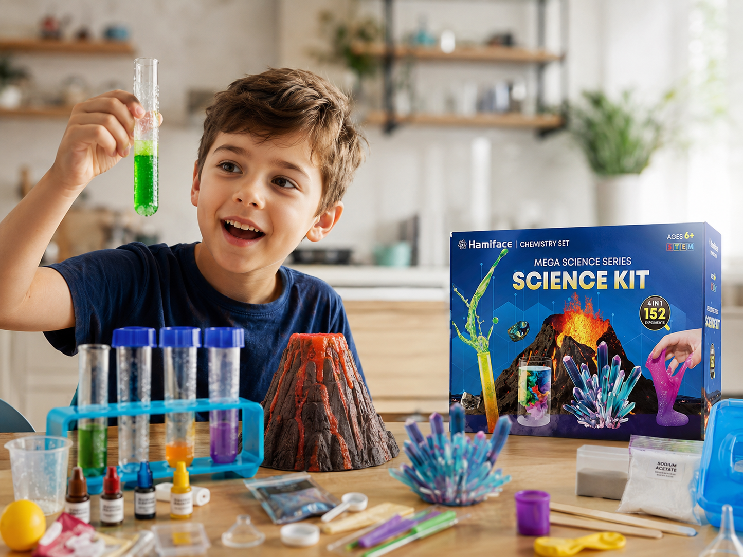 KIT DE CIENCIAS 152 EXPERIMENTOS