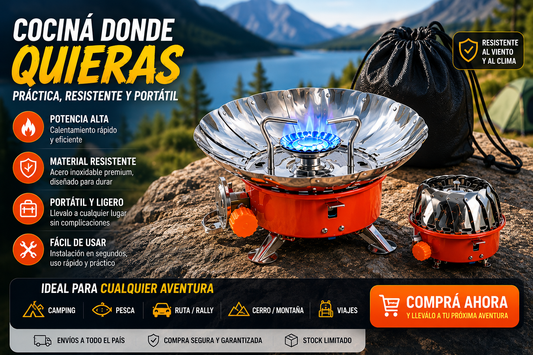 Gas portátil para acampar al aire libre