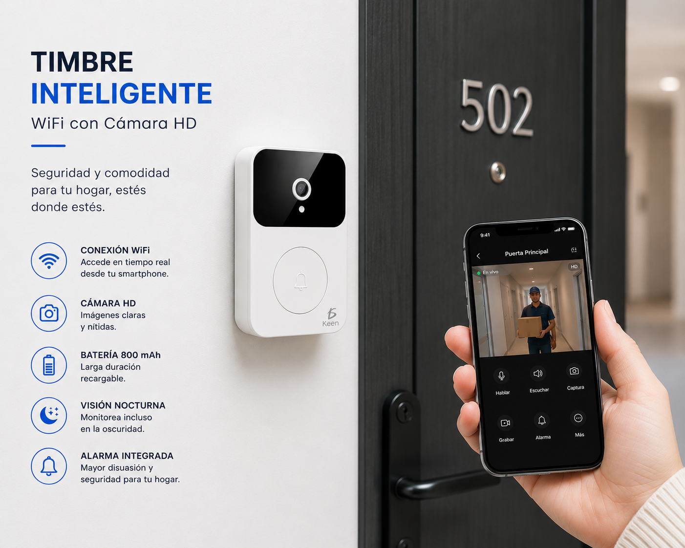 TIMBRE INALAMBRICO INTELIGENTE