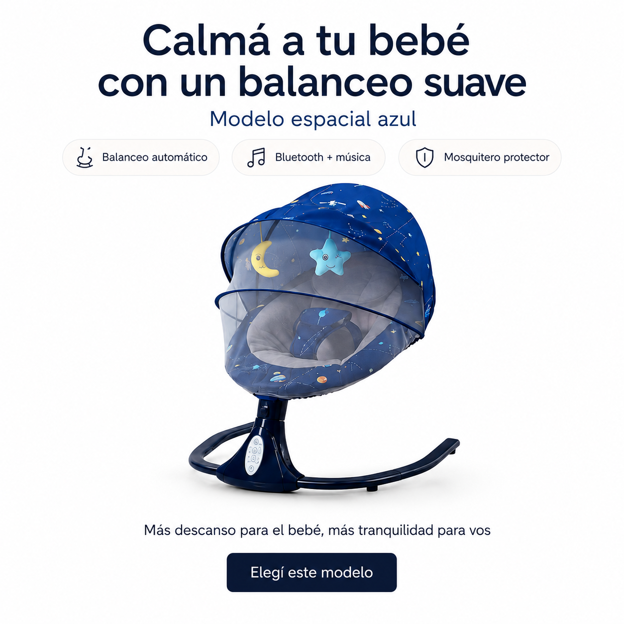 MECEDORA ELECTRICA INTELIGENTE PARA BEBE