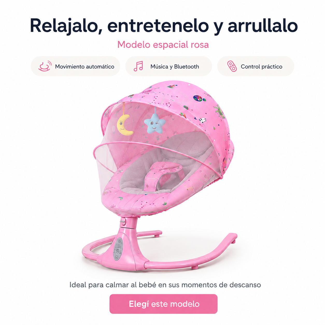 MECEDORA ELECTRICA INTELIGENTE PARA BEBE